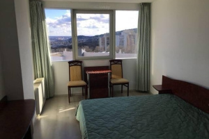 Very good price for a flat with magnificent panoramic view from a unique sky scraper building in the 2nd district!